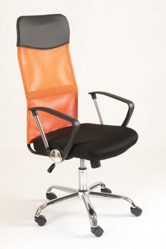 Zdjęcie oferty: Fotel pomarańczowo-czarny siatkowy