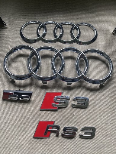 Zdjęcie oferty: Lusterko Audi S3 emblematy RS3 