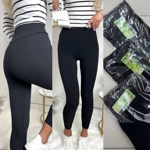 Zdjęcie oferty: Legginsy prążek bambus S/M, M/L, XL/2XL