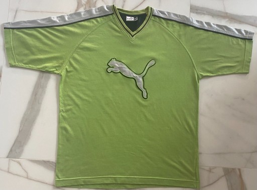 Zdjęcie oferty: PUMA zielony firmowy t-shirt cellerator xl używana
