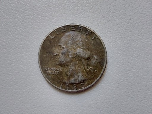 Zdjęcie oferty: 1/4 ćwierć dolara quarter 1980 USA