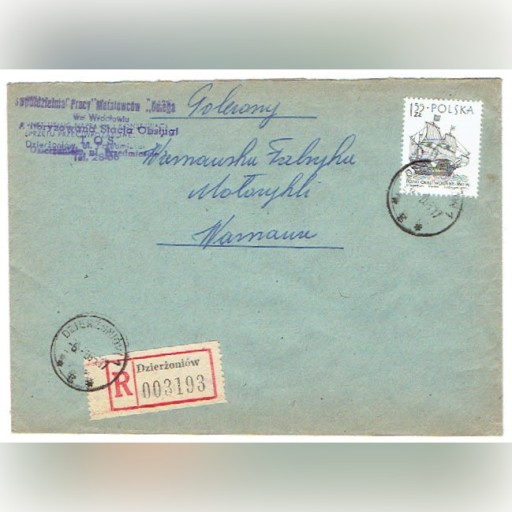 Zdjęcie oferty: Dzierzoniów - Koperty polecone z lat 1965-84