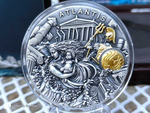 Zdjęcie oferty: Srebrna moneta Atlantyda Legendarne Krainy Atlantis 2 uncje Ag.999