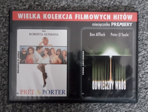 Zdjęcie oferty: DVD - dwa filmy: PRET-A-PORTER i ODWIECZNY WRÓG 