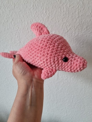 Zdjęcie oferty: Delfinek na szydełku,przytulanka,handmade 