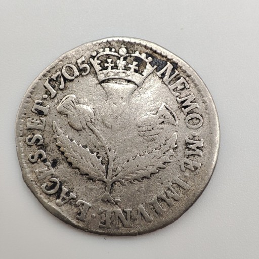 Zdjęcie oferty: Moneta srebrna 5 szylingów 1705 Anglia k.Anna 