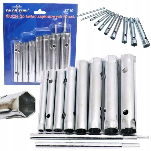 Zdjęcie oferty: KLUCZE DO ŚWIEC ZAPŁONOWYCH ŻAROWYCH 6-22mm ZESTAW 10 EL