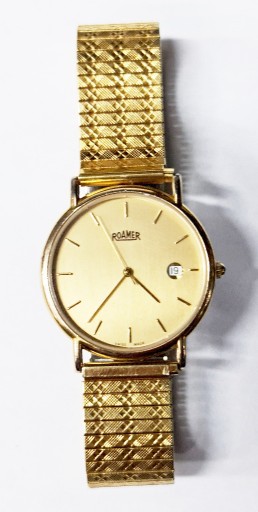 Zdjęcie oferty: Roamer ultra cienki męski zegarek ETA Gold 955412