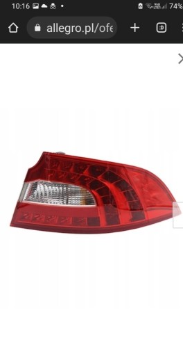 Zdjęcie oferty: Lampa tylna Skoda Superb II prawa led