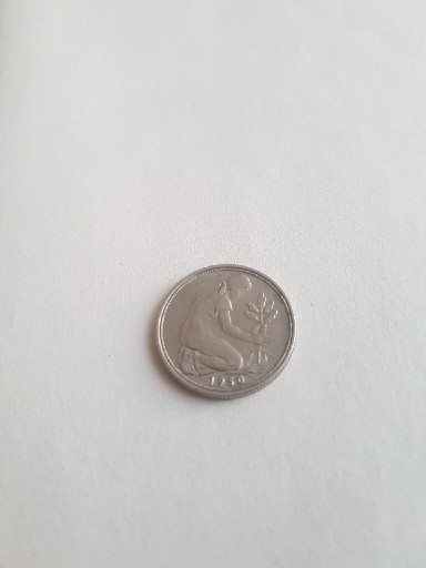 Zdjęcie oferty: Moneta niemiecka roku 1950 o nominale 50 f