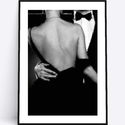 Zdjęcie oferty: A4 Plakat dwoje miłość romantyczny do sypialni