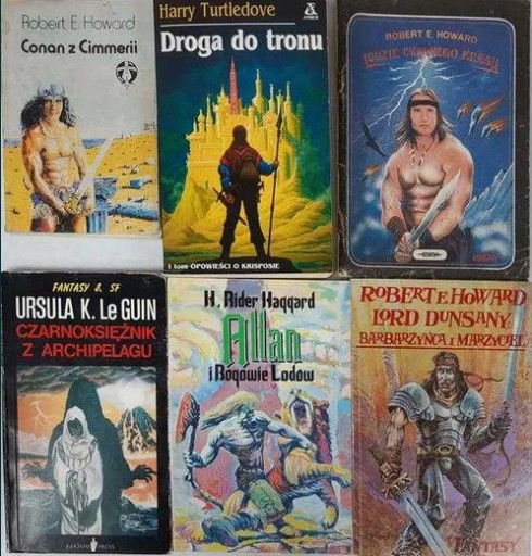 Zdjęcie oferty: Zestaw 6 książek fantasy Howard Le Guin Turtledove
