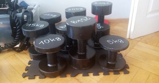 Zdjęcie oferty: Zestaw hantli 2x20 2x25 kg FatGrip Żeliwne