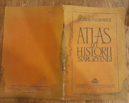 Zdjęcie oferty: Atlas do historii starożytnej Ludwik Piotrowicz