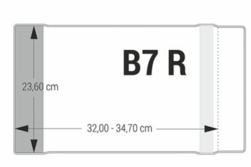 Zdjęcie oferty: Okładka na książkę B7 23,6 cm x 34,7 cm -25szt.