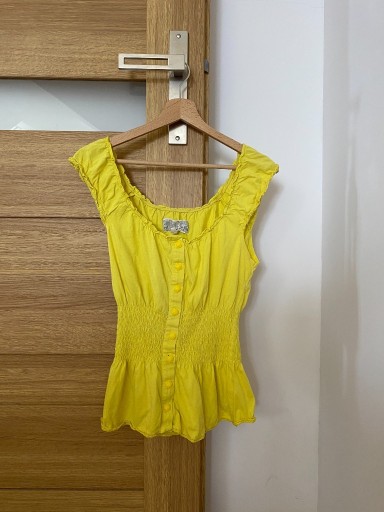 Zdjęcie oferty: Damska Letnia Zółta Bluzka Wakacyjna 