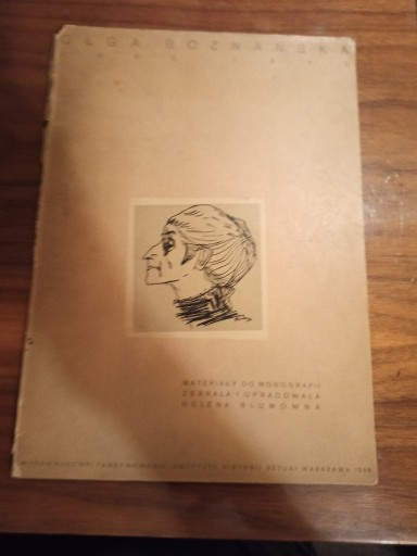 Zdjęcie oferty: Boznańska materiały do monografii Blumówna 1949 r.