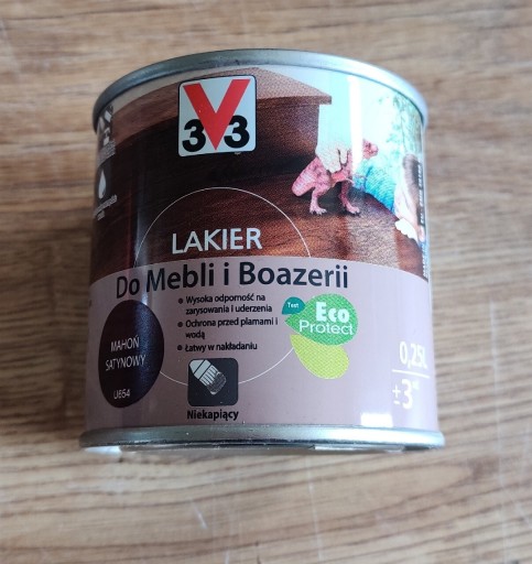 Zdjęcie oferty: V33 Lakier do mebli i boazerii mahoń satynowy