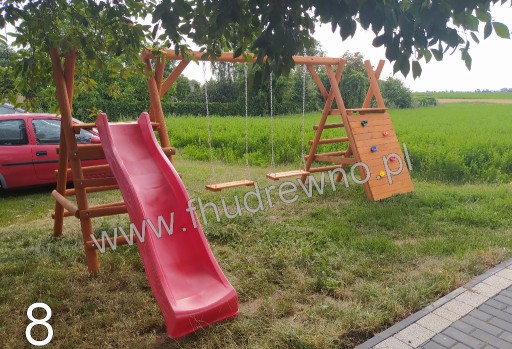 Zdjęcie oferty: Huśtawka ogrodowa drewniana plac Zabaw  ślizg