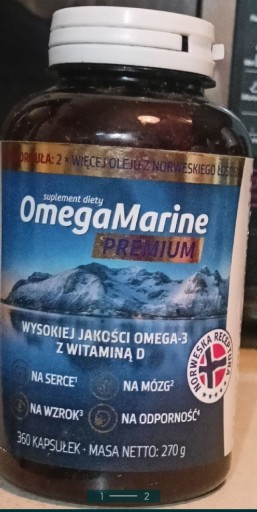 Zdjęcie oferty: Omega Marine Premium.Mózg,Serce,Wzrok,Odporność