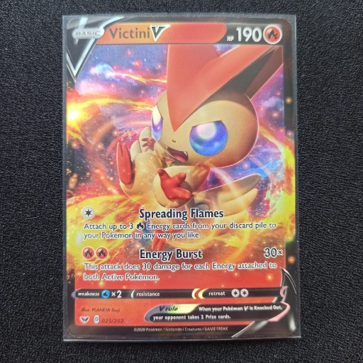 Zdjęcie oferty: Pokémon Victini V Sword&Shield 25/202