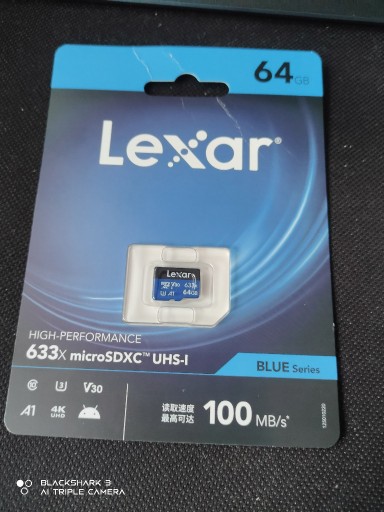 Zdjęcie oferty: Karta pamięci SDXC  LEXAR 64 GB==