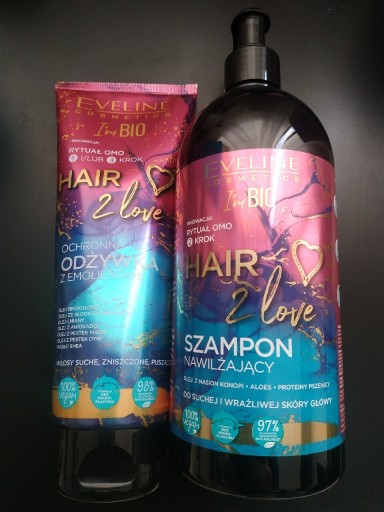 Zdjęcie oferty: Eveline hair 2 love szampon + odżywka
