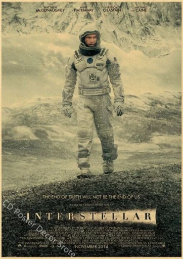 Zdjęcie oferty: PIĘKNY plakat filmowy vintage INTERSTELLAR