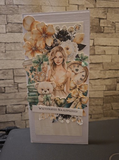 Zdjęcie oferty: Karta ręcznie robiona urodzinowa 