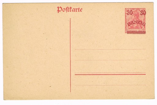 Zdjęcie oferty: GDAŃSK 1920  Cp 8 -Kat. Fischer