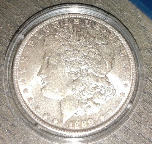 Zdjęcie oferty: $1 Morgan dolar 1889, st. 1, srebro, USA