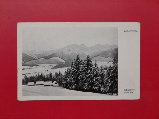 Zdjęcie oferty: ZAKOPANE. GIEWONT 1900 mtr