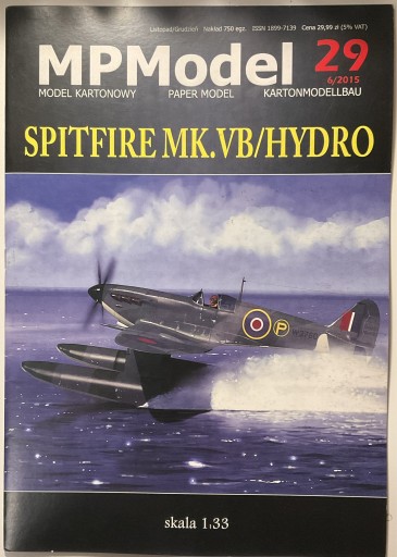Zdjęcie oferty: Spitfire MK.VB Hydro MPModel