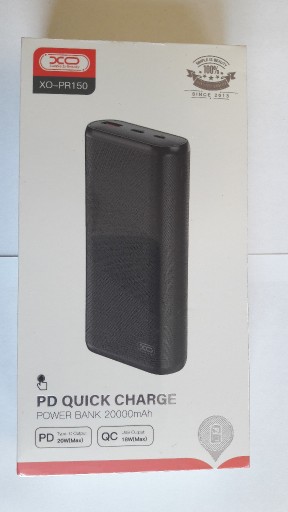 Zdjęcie oferty: POWERBANK XO PR150 PD QUICK CHARGE 20000MAH