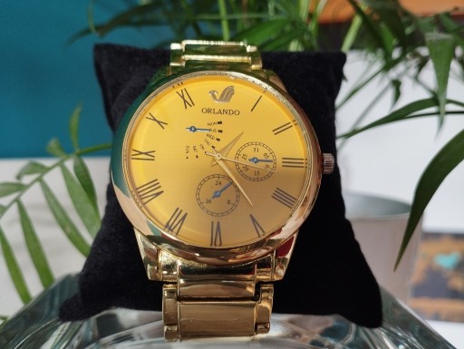 Zdjęcie oferty: Zegarek męski Orlando kolor złoty + bransoletka