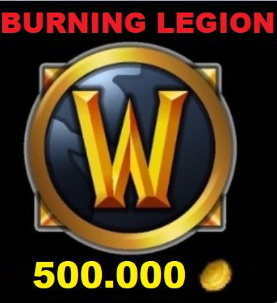 Zdjęcie oferty: WoW BURNING LEGION GOLD 500K GOLDA A/H -24/7-