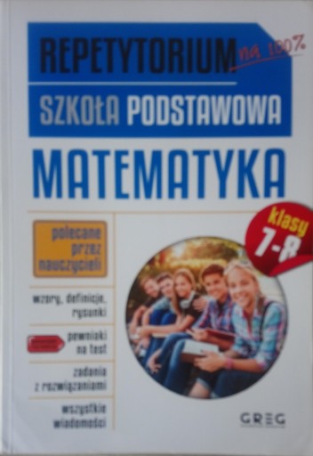 Zdjęcie oferty: Matematyka Repetytorium klasa 7-8