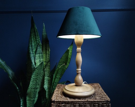Zdjęcie oferty: Drewniana lampa rustykalna 45cm