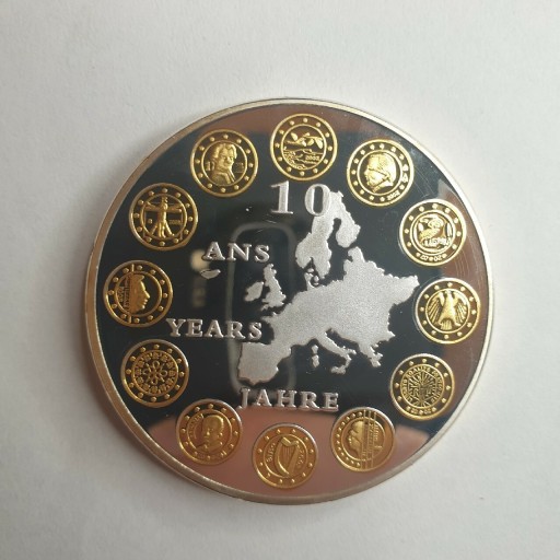 Zdjęcie oferty: 10 lat waluty Euro medal