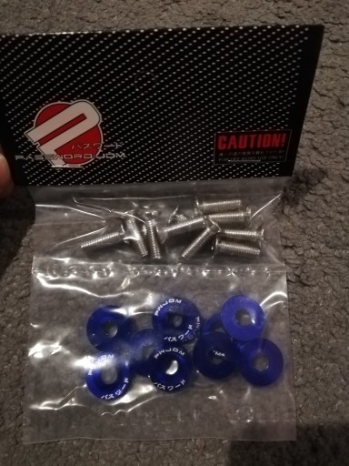 Zdjęcie oferty: ŚRUBKI JDM PWJDM FENDER WASHERS M6 10SZ NIEBIESKIE