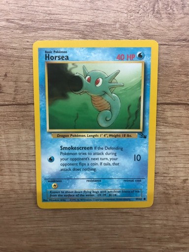 Zdjęcie oferty: Karta Pokemon Horsea Fossil 49/62