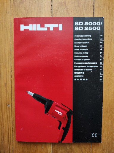 Zdjęcie oferty: Instrukcja obsługi HILTI SD 5000/ SD 2500