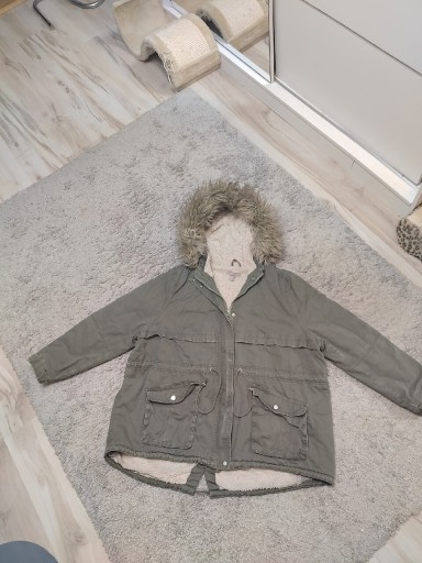 Zdjęcie oferty: H&M kurtka parka na miśku khaki 56