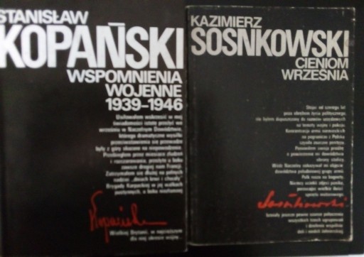 Zdjęcie oferty: Książki - wspomnienia wojenne 2 szt