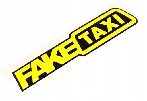 Zdjęcie oferty: Naklejka na samochód FAKE TAXI