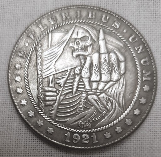 Zdjęcie oferty: 1 Dolar USA ,Morgan Dolar,1921,Hobo Nickel ,KOPIA 