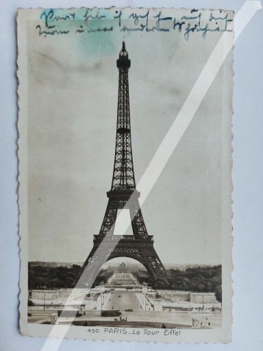 Zdjęcie oferty: Eiffla Paryż Paris  1930 r pocztówka 