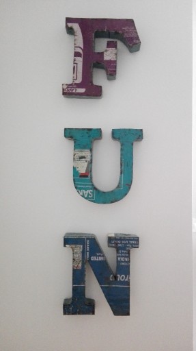Zdjęcie oferty: Metalowe litery na ścianę vintage industrial