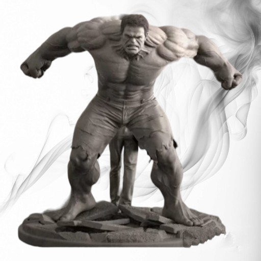 Zdjęcie oferty: Figurka druk 3D żywica " Hulk & Bruce  " -12cm