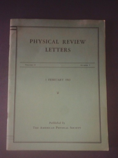 Zdjęcie oferty: Physical Review Letters 1 February 1963